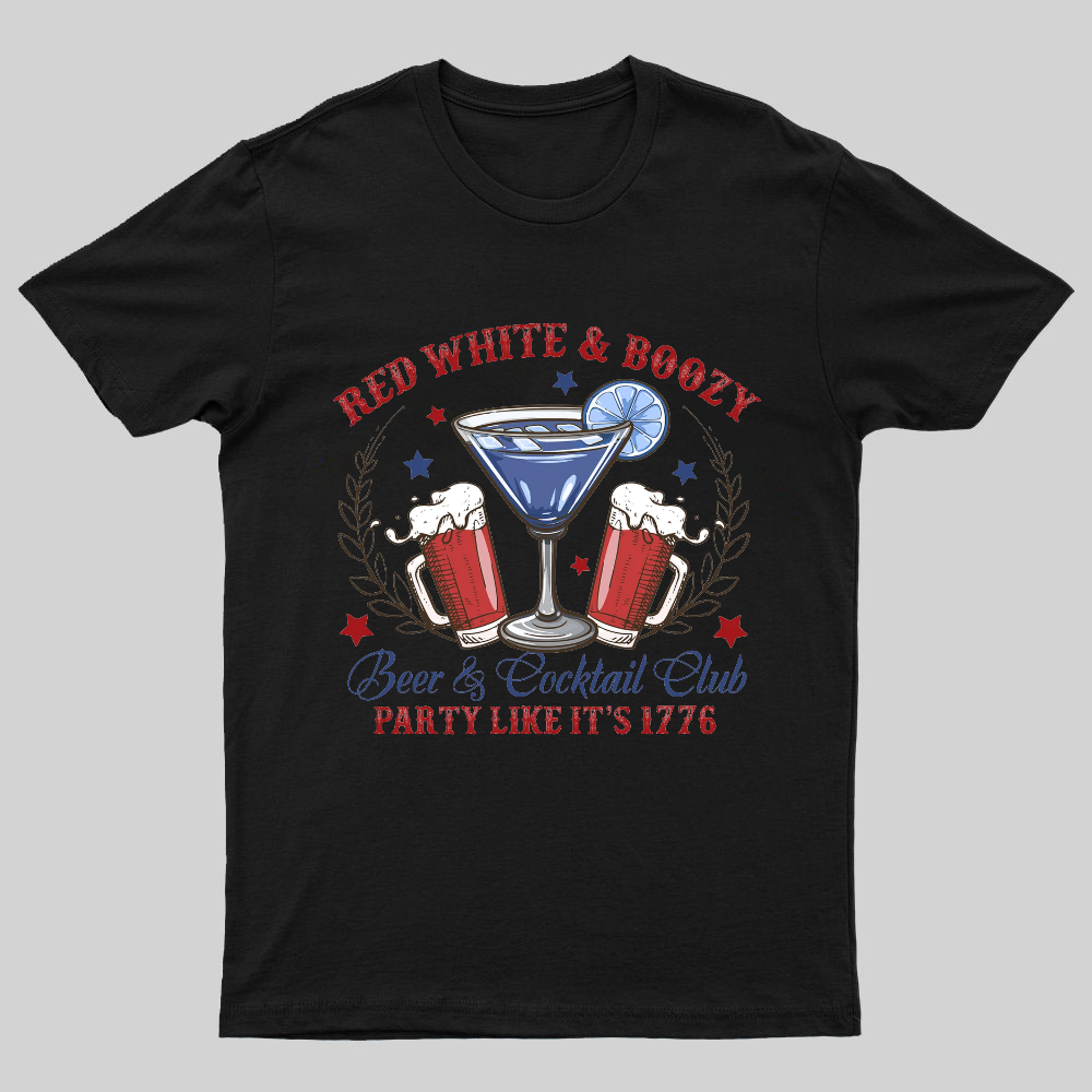 4th of July Social Club  America Nerdy T-Shirt