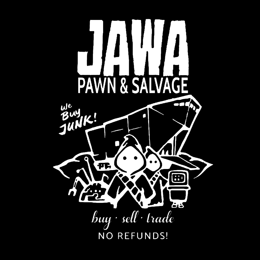 Jawa Pawn and Salvage - Star Wars Geeky T-Shirt