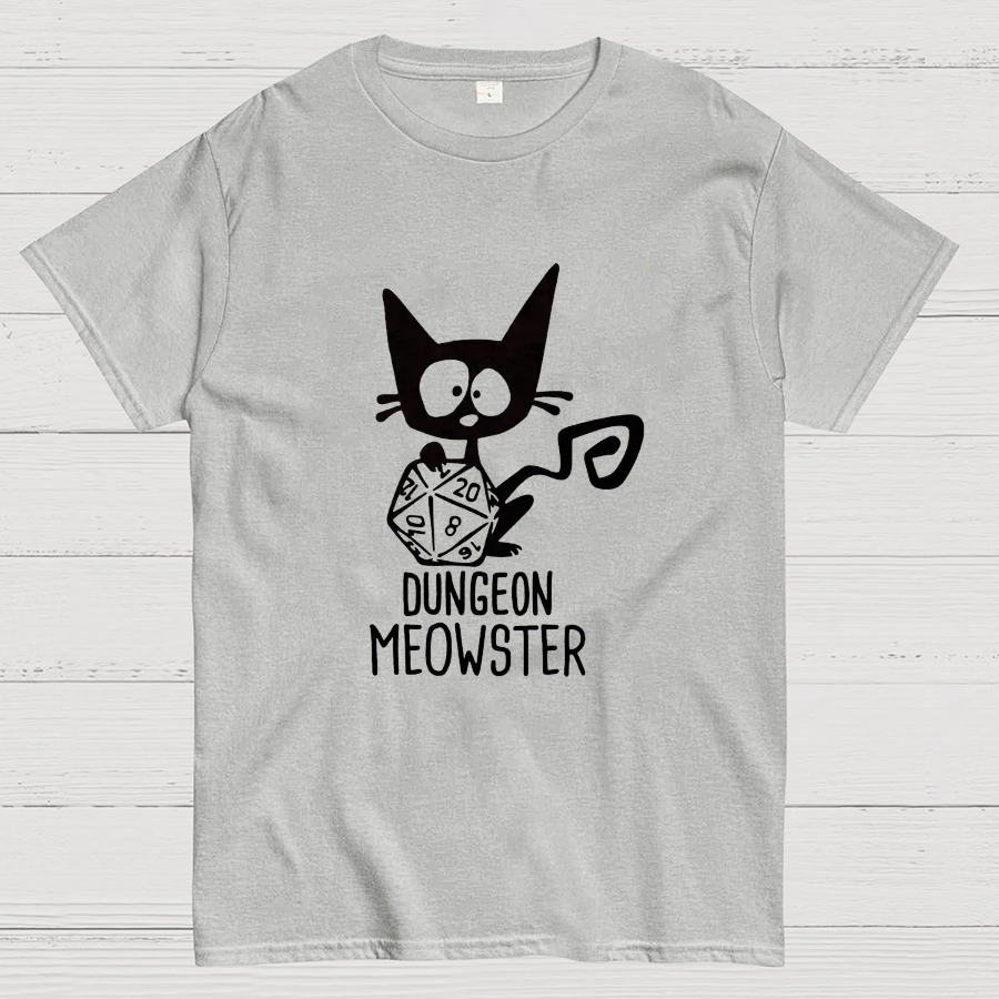 Dungeon Meowster Funny Unisex Gamer T-Shirt