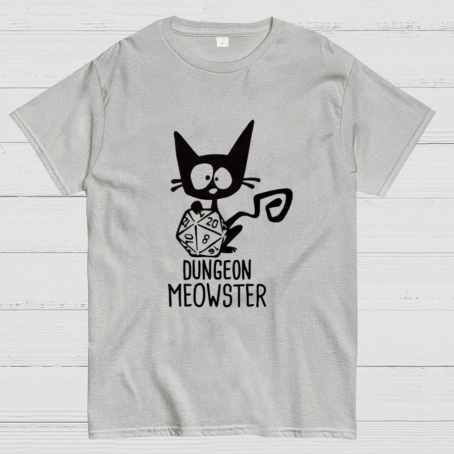 Dungeon Meowster Funny Unisex Gamer T-Shirt