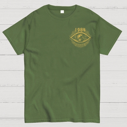 1984 Orwell Front And Back Printing Geek T-Shirt