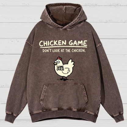 Chicken Game Vintage Distressed Hoodie