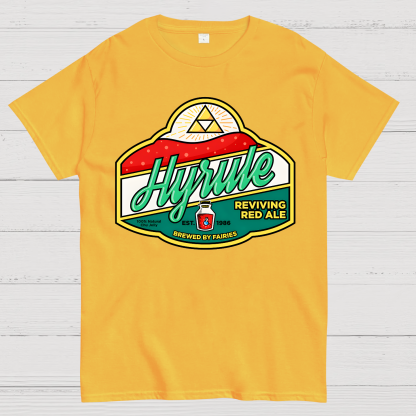 It's Dangerous to Go Sober, Take This-Hyrule Reviving Red Ale Geek T-Shirt