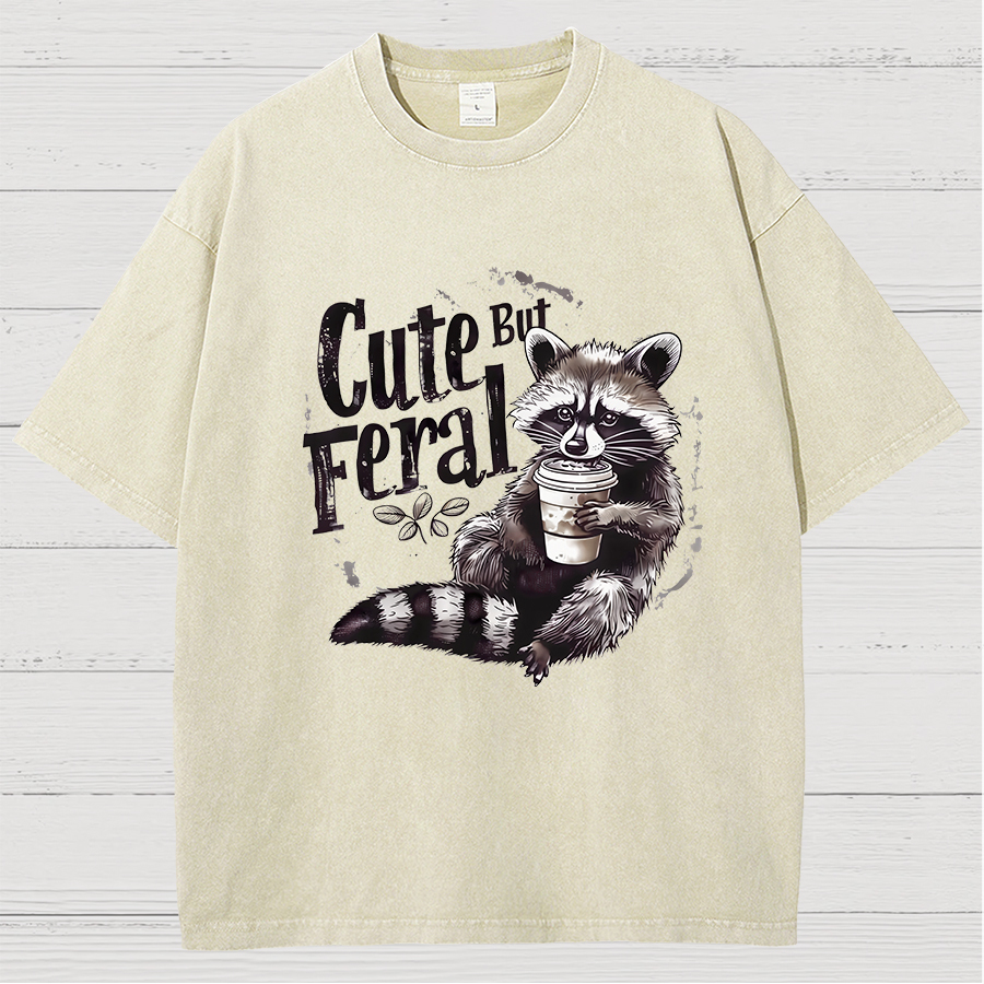 Cute But Feral Vintage Distressed T-shirt
