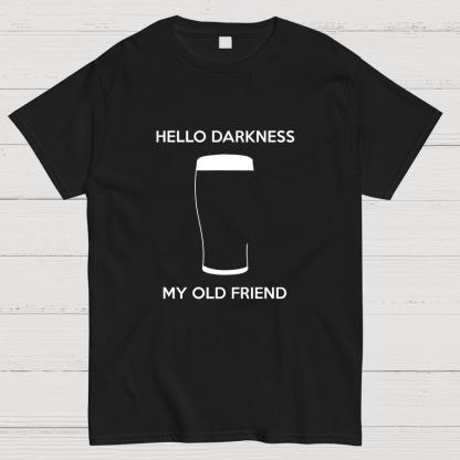 Hello Darkness My Old Friend Nerdy Graphic Geek T-Shirt