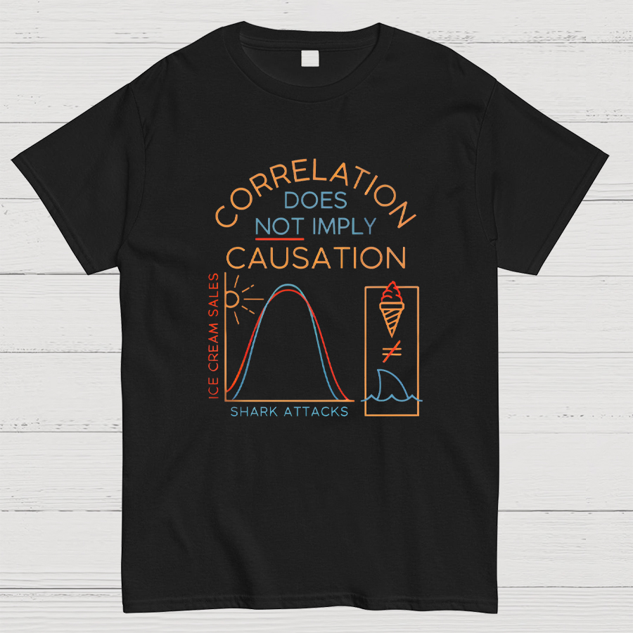 Correlation Does Not Imply Cauisation Geeky T-Shirt