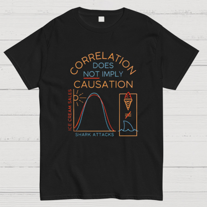Correlation Does Not Imply Cauisation Geeky T-Shirt
