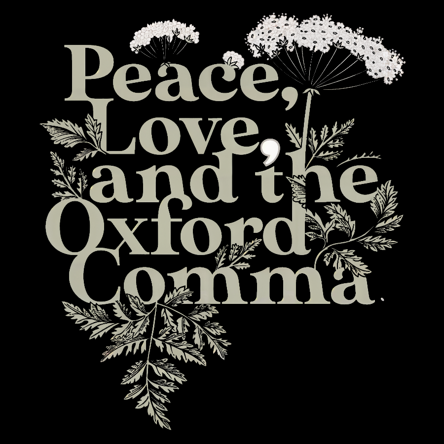 Peace, Love, And The Oxford Comma Geeky T-Shirt