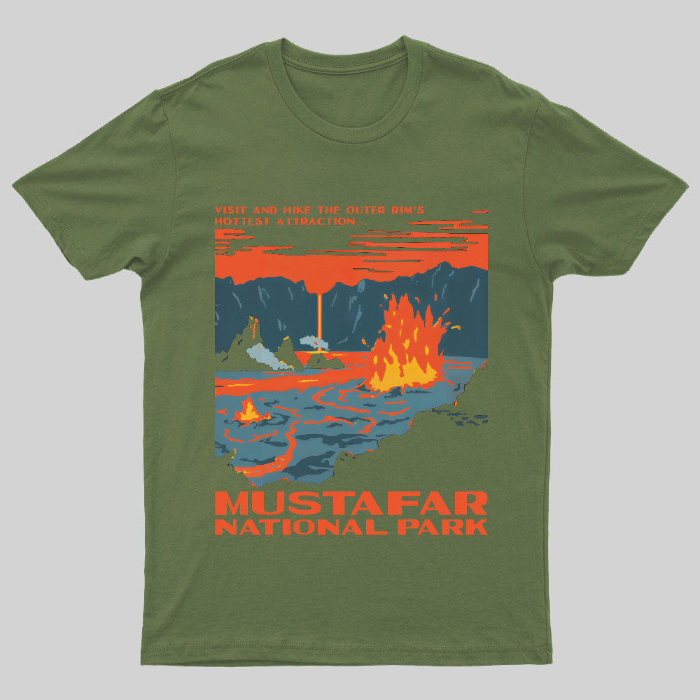 Mustafar National Park Nerdy T-Shirt