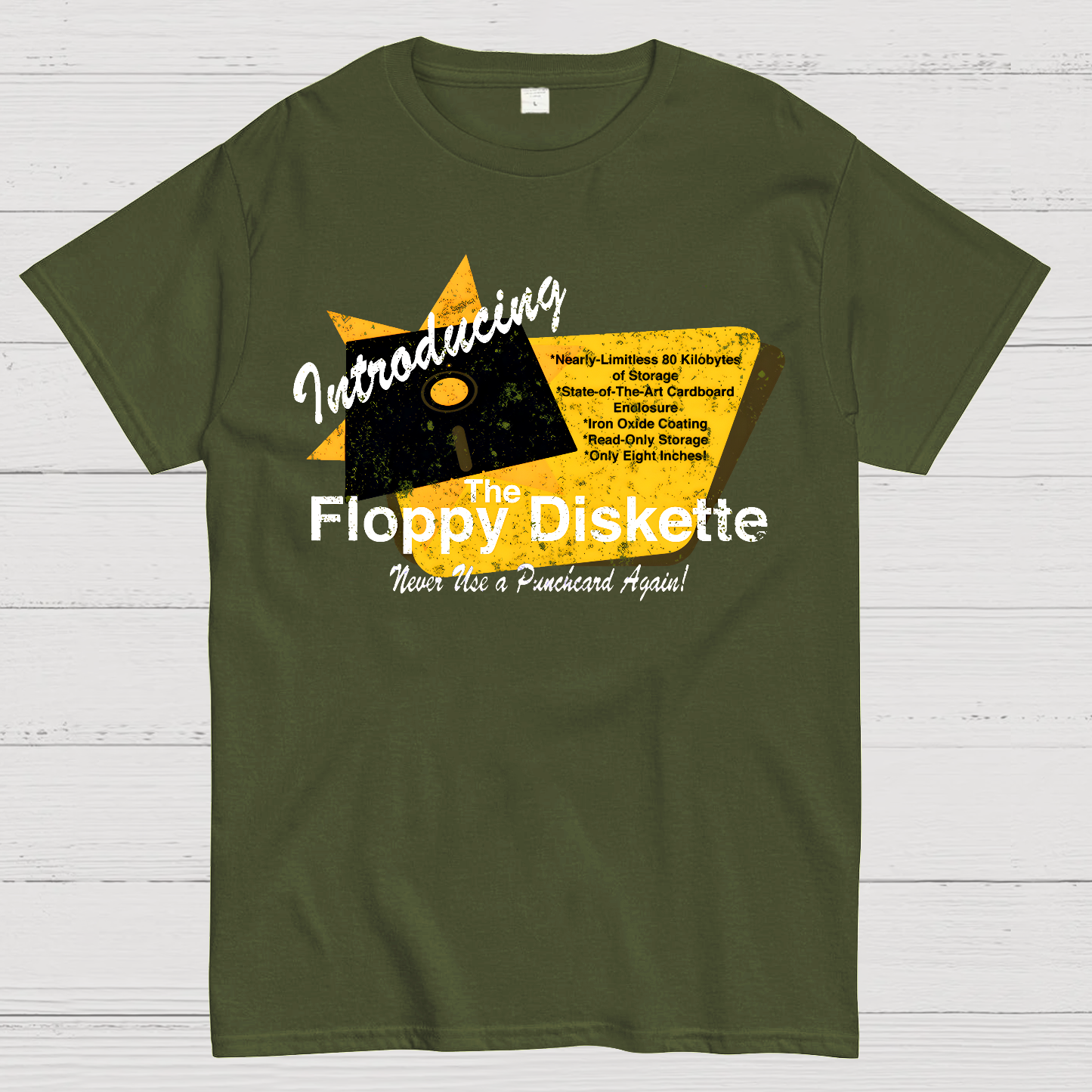 1971-Floppy Diskette Geek T-Shirt