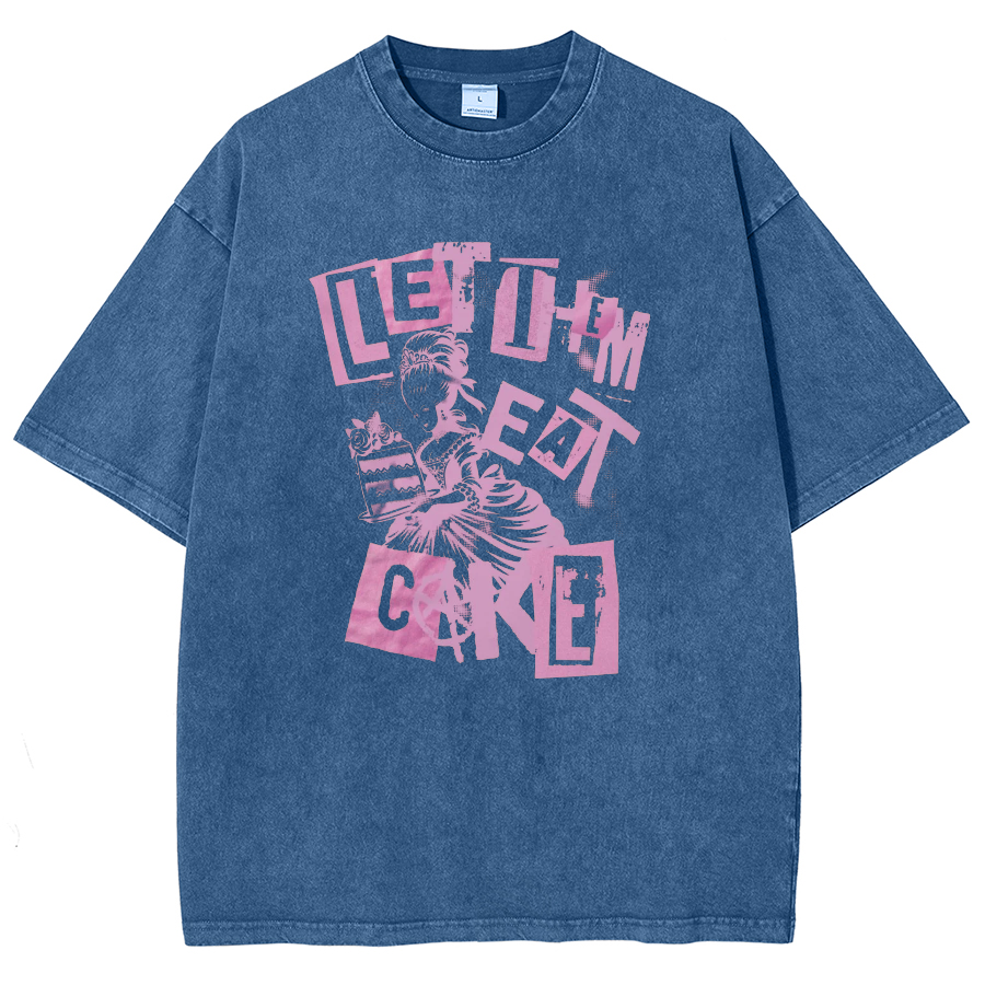 Let Them Eat Cake Vintage Distressed T-shirt