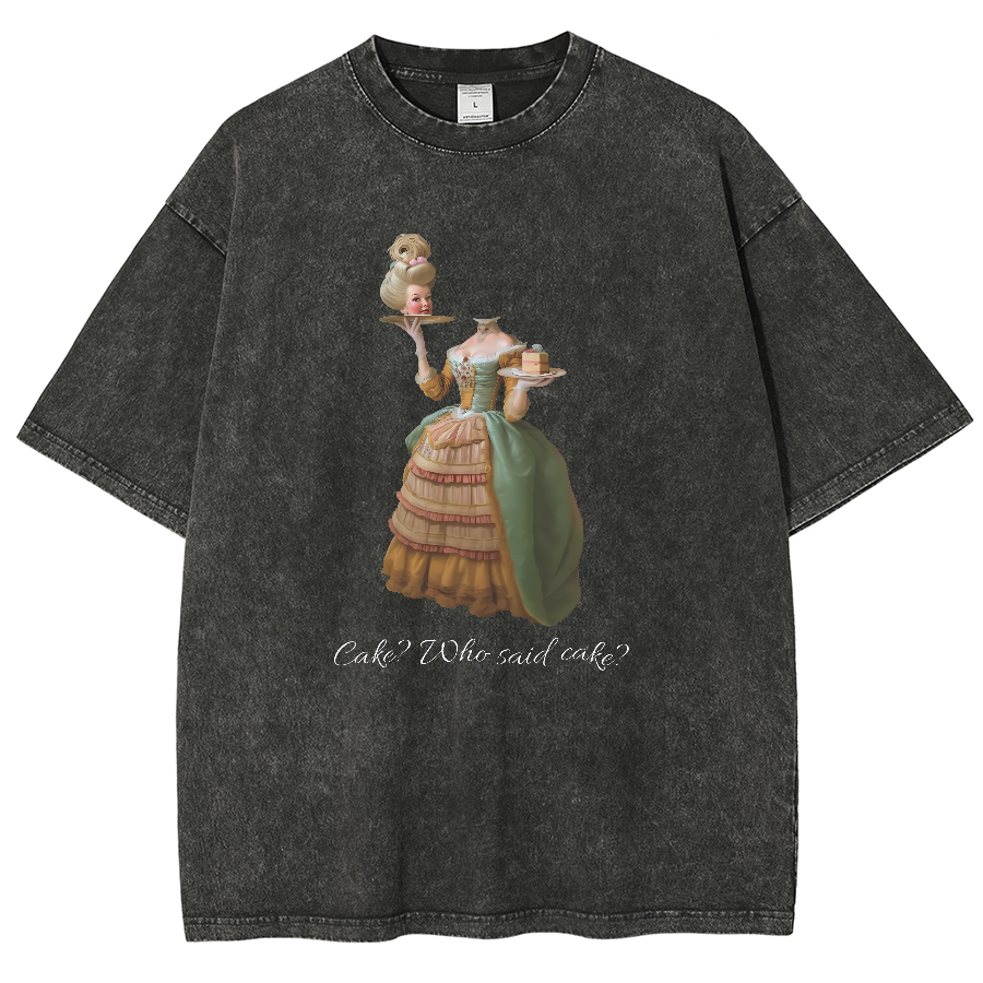 Let Them Eat Cake Vintage Distressed T-shirt