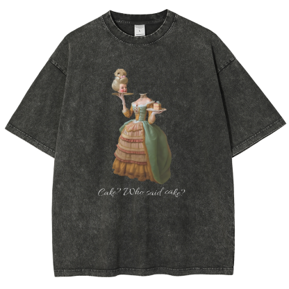 Let Them Eat Cake Vintage Distressed T-shirt