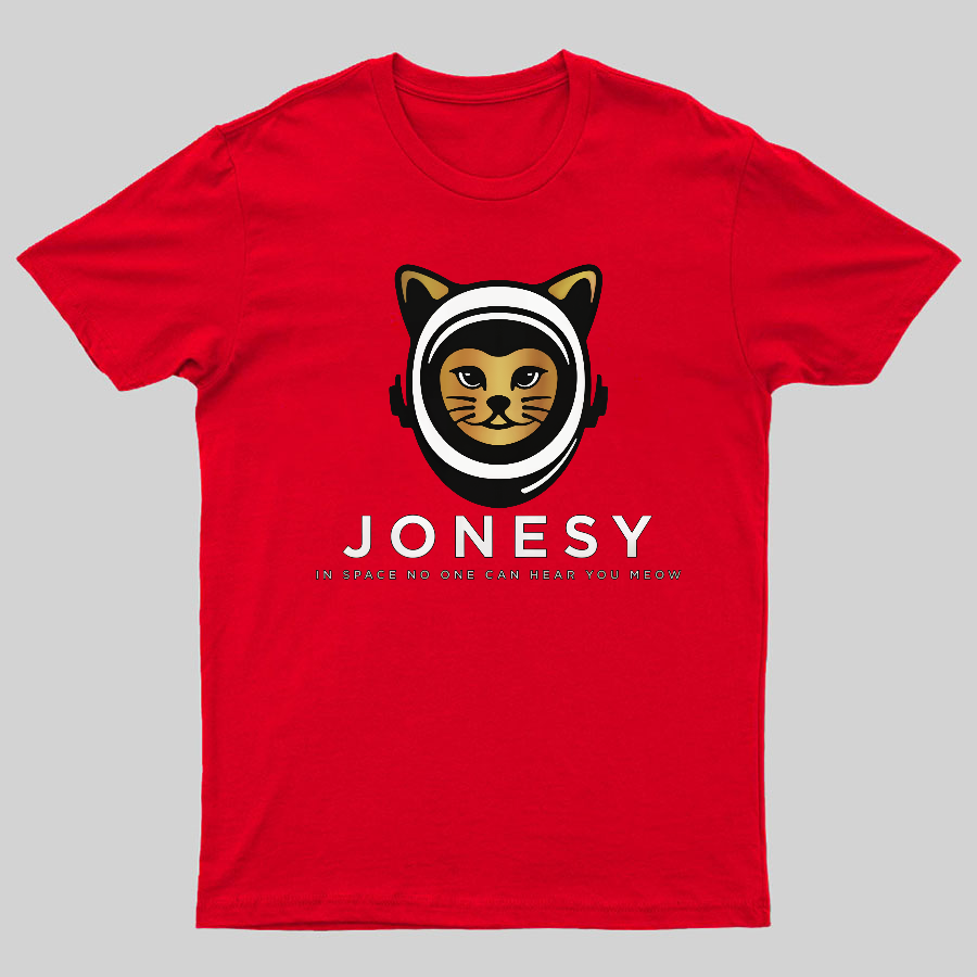 Jonesy In Space No One Can Hear You Meow Geeky T-Shirt