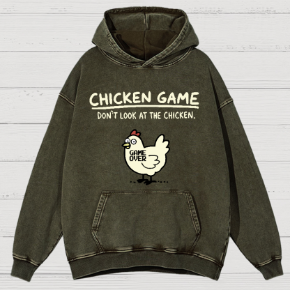 Chicken Game Vintage Distressed Hoodie
