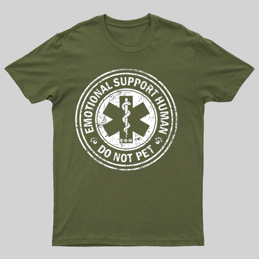 Emotional Support Human Nerd T-Shirt