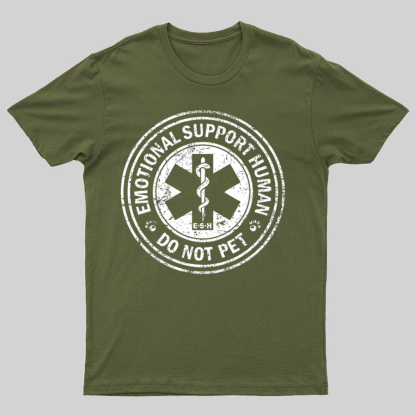 Emotional Support Human Nerd T-Shirt
