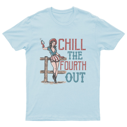 Chill The Fourth Out, 4th of July Nerdy T-Shirt