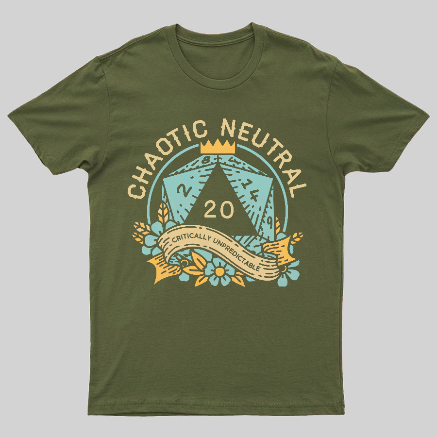 Chaotic Neutral Geeky T-Shirt