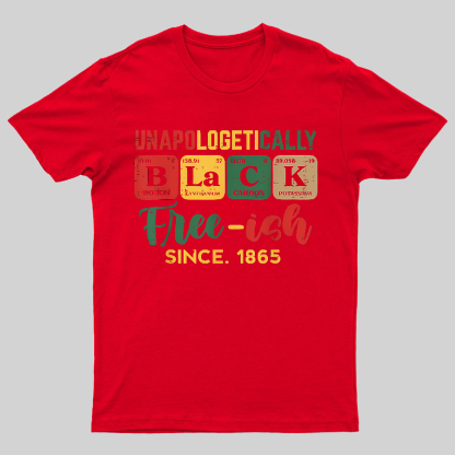 Unapologetically Black Periodic Geeky T-Shirt