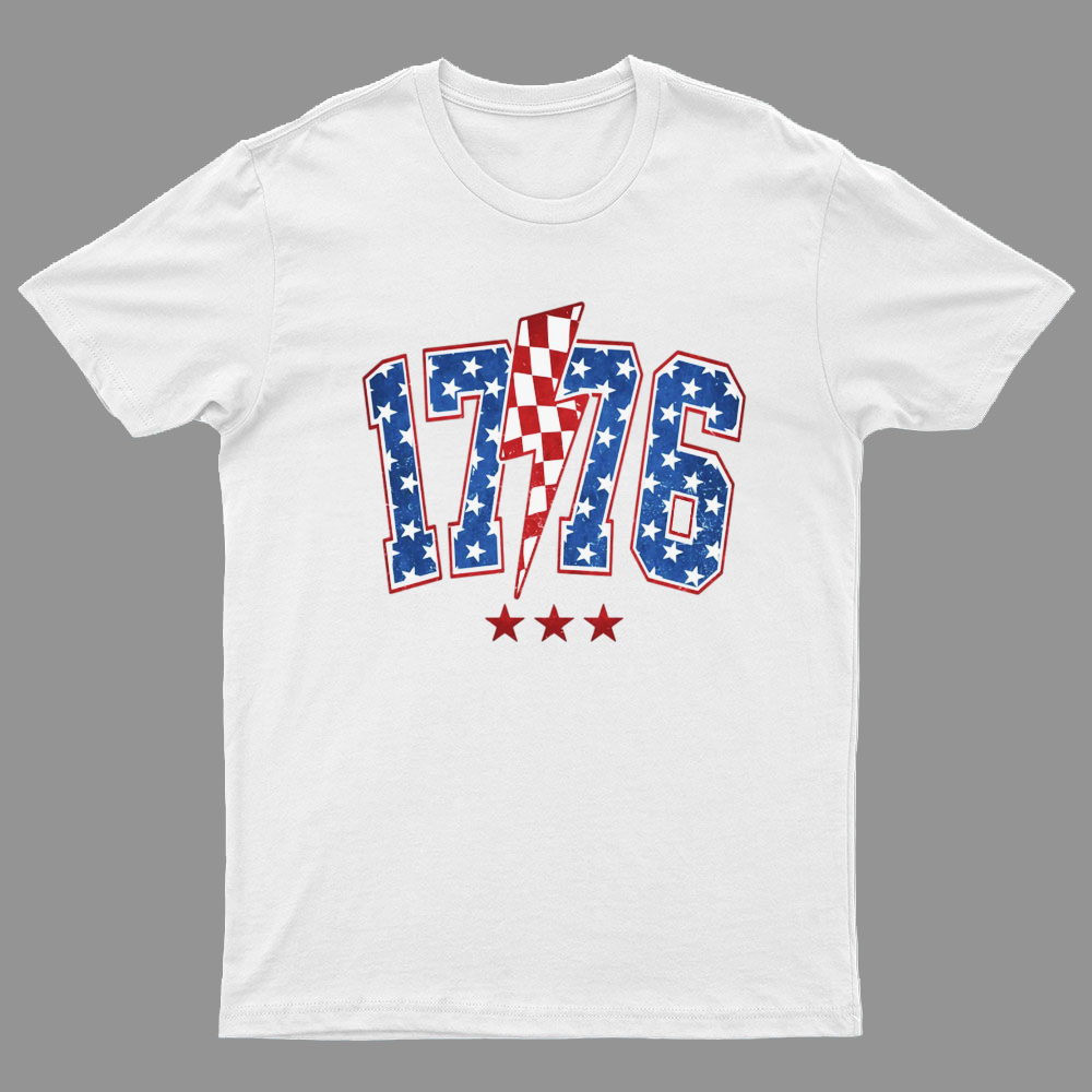 1776 America 4th of July Nerdy T-Shirt
