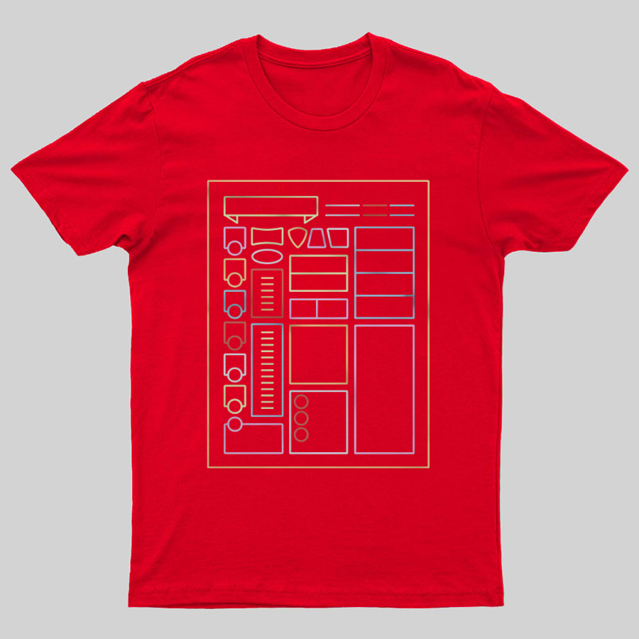 Character Sheet Dnd Geeky T-Shirt