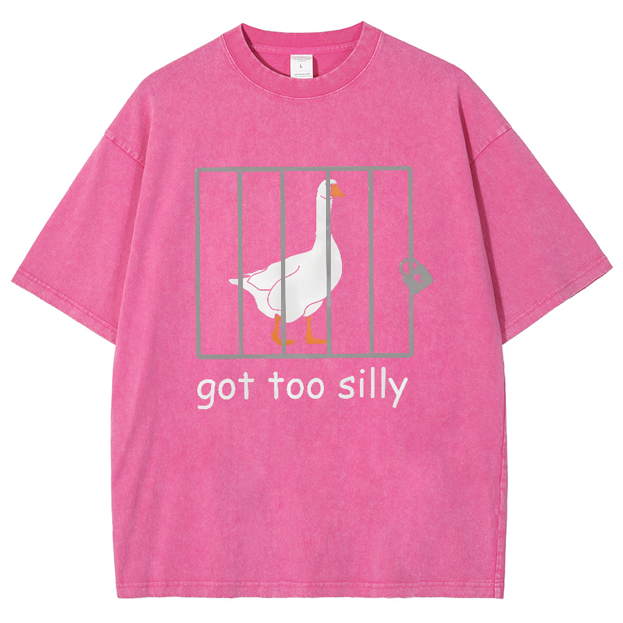 Got Too Silly Shirt, Silly Goose Vintage Distressed T-shirt