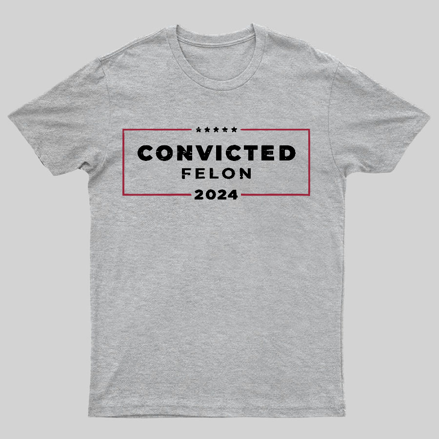 2024 Convicted Felon Geeky T-Shirt
