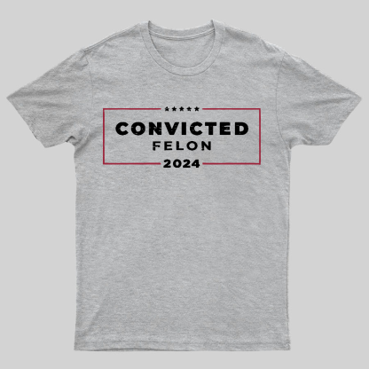 2024 Convicted Felon Geeky T-Shirt