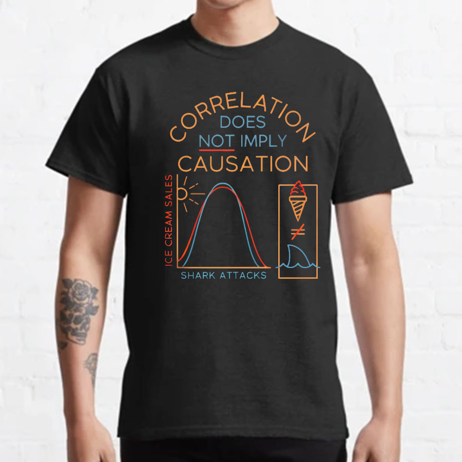 Correlation Does Not Imply Cauisation Geeky T-Shirt