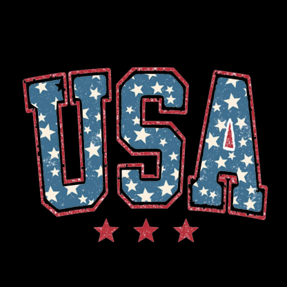 USA  Stars and Stripes Geeky T-Shirt
