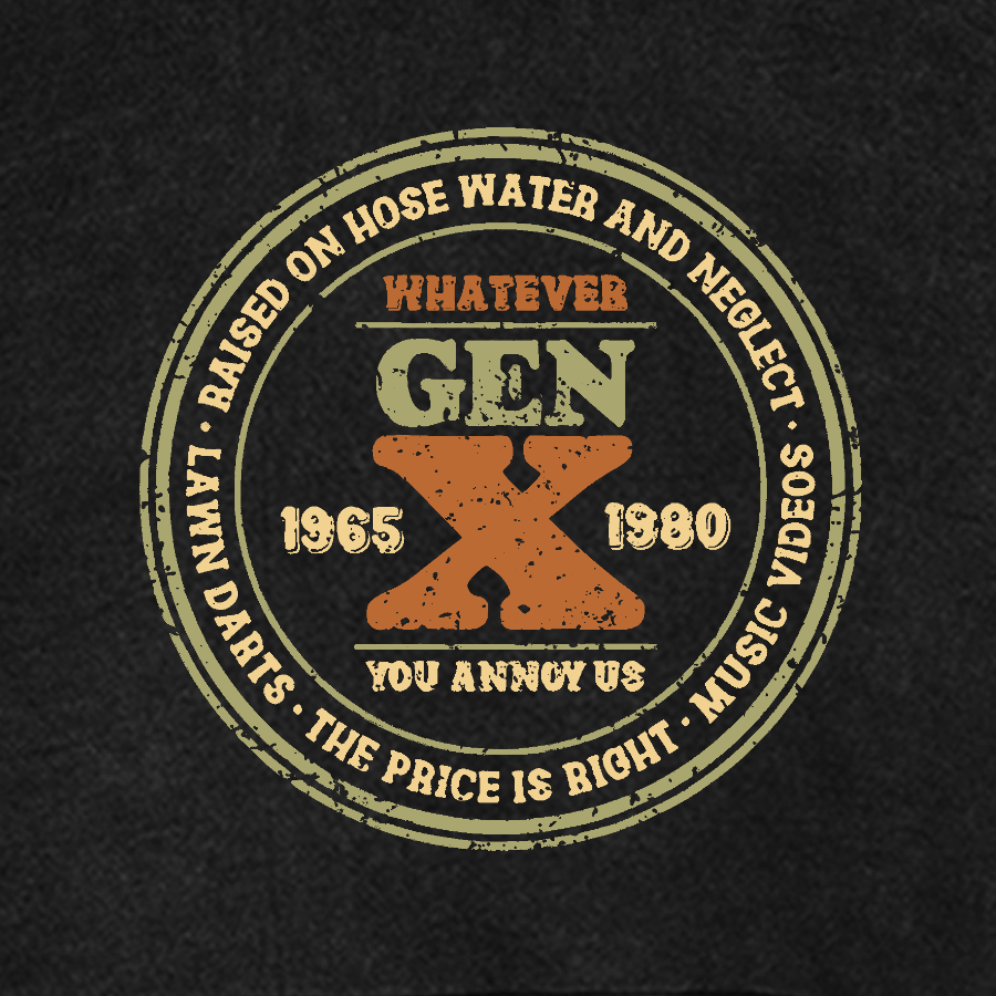 GenX Vintage Distressed Hoodie