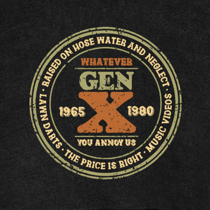 GenX Vintage Distressed Hoodie
