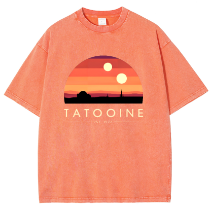 Tatooine Sunset Vintage Distressed T-shirt