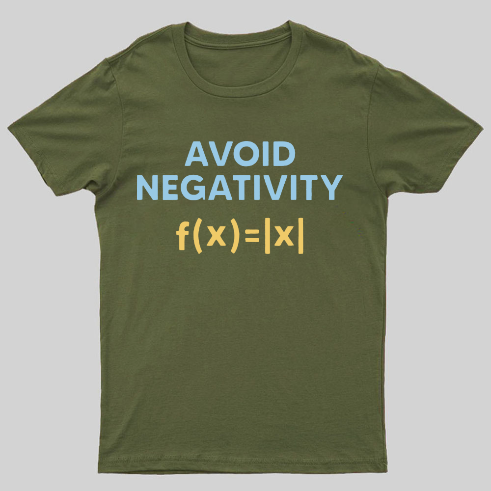 Avoid Negativity Geeky T-Shirt