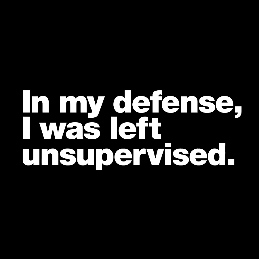 In My Defense, I Was Left Unsupervised.Geeky T-Shirt