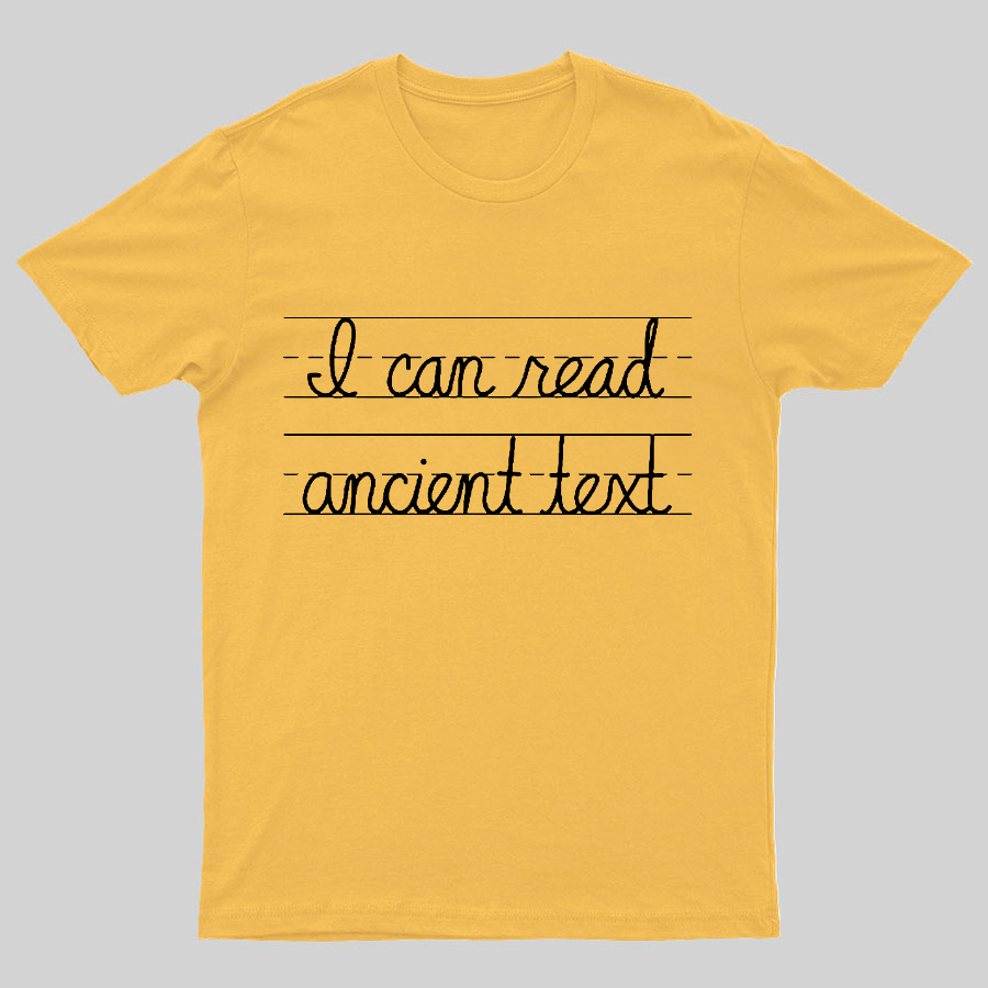 Ancient Text Geeky T-Shirt