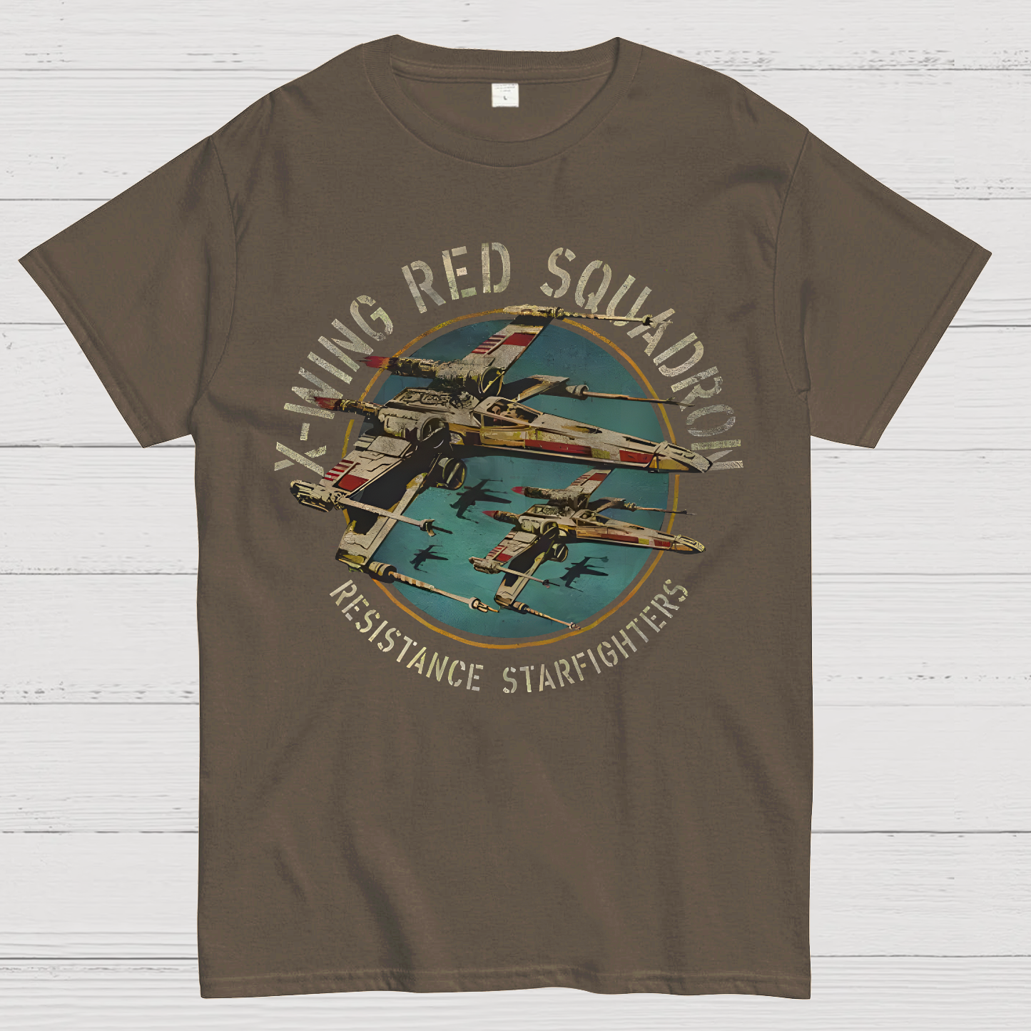Star Wars X-Wing Squadron Faded Portrait Geek T-Shirt