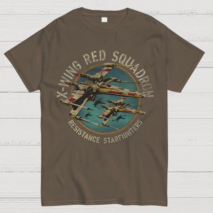 Star Wars X-Wing Squadron Faded Portrait Geek T-Shirt