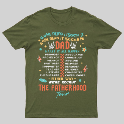 Fatherhood Tour，Best Dad Ever，Father's Day Gift