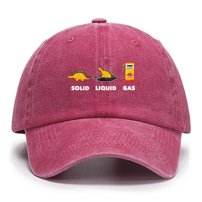 Dinosaur Solid Liquid Gas ScienceCotton Hat