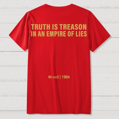 1984 Orwell Front And Back Printing Geek T-Shirt