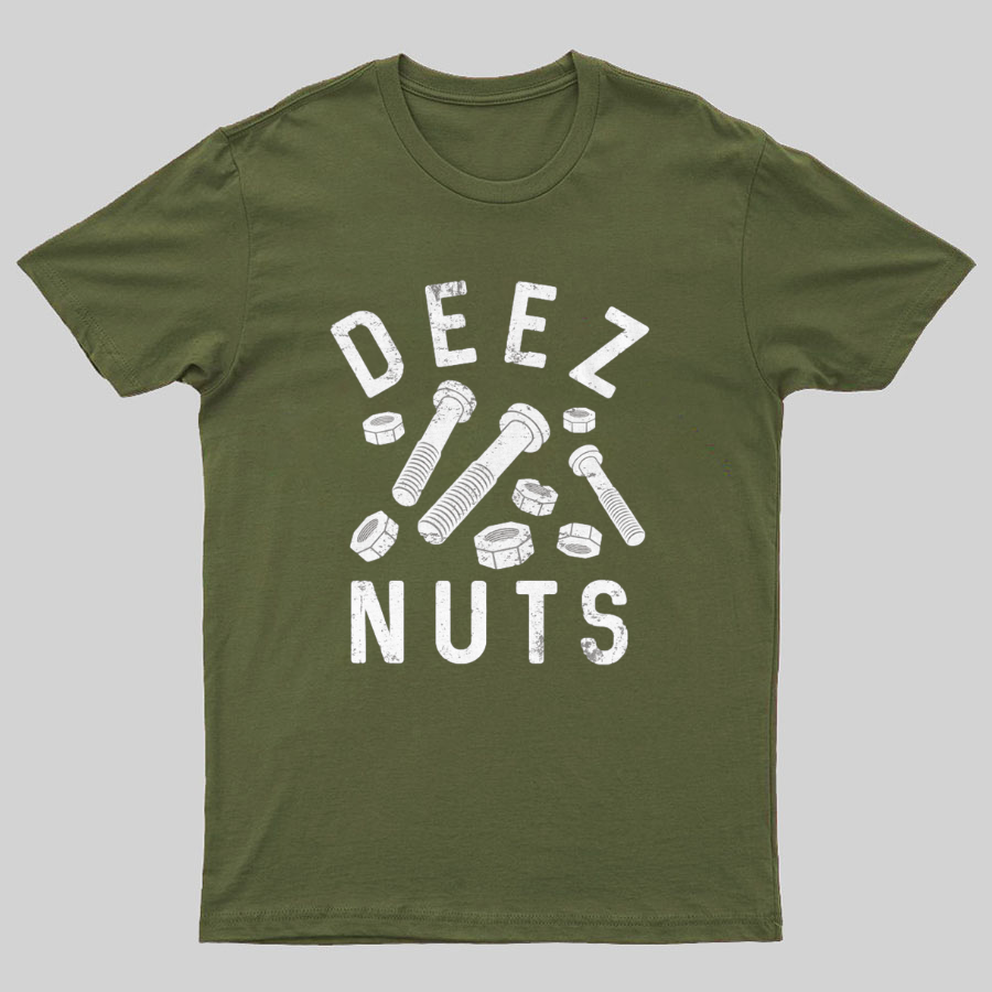 Deez Nuts and Bolts Funny Geek T-Shirt