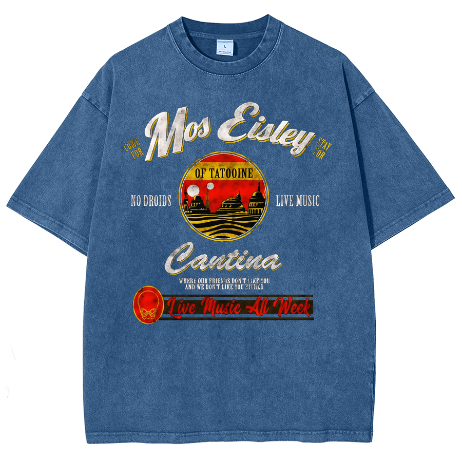 Mos Eisley Cantina Tatooine Graphic Star Wars Vintage Distressed T-shirt