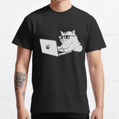 Cats & Computers Geeky T-Shirt