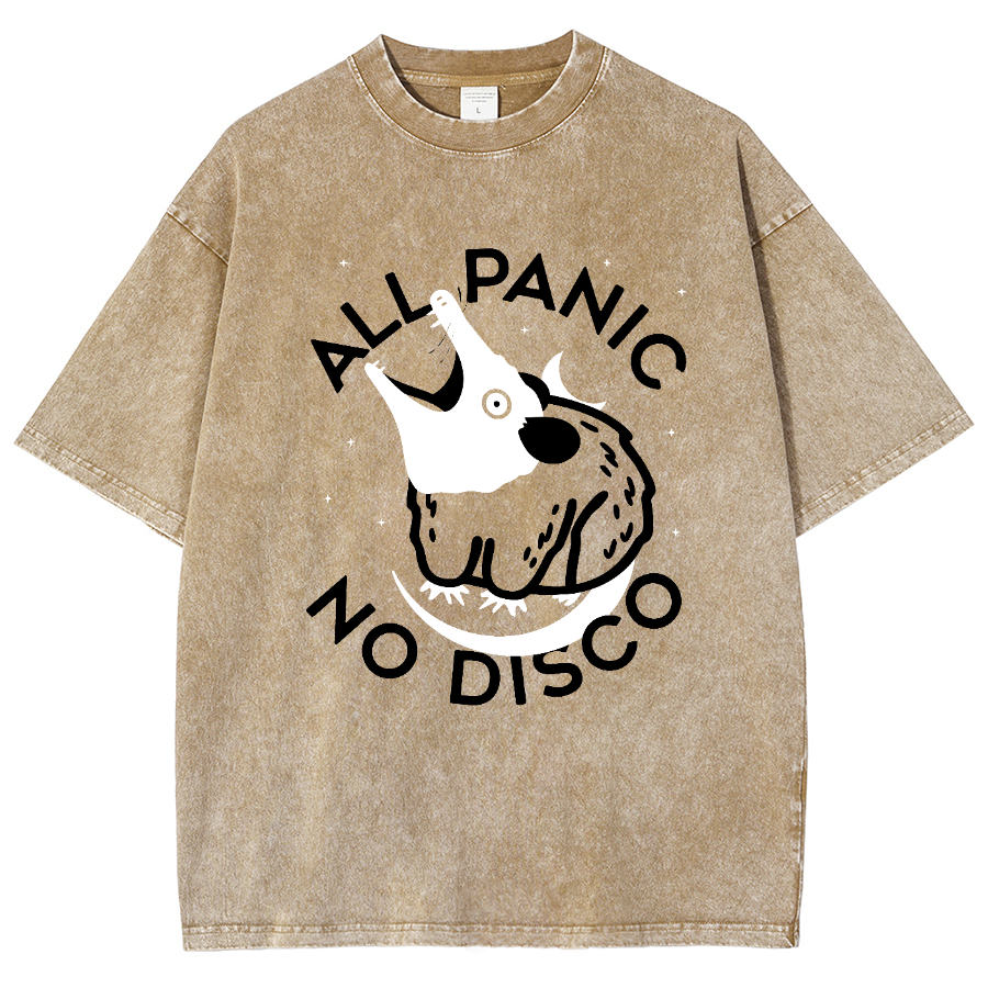 All Panic No Dico Vintage Distressed Tee
