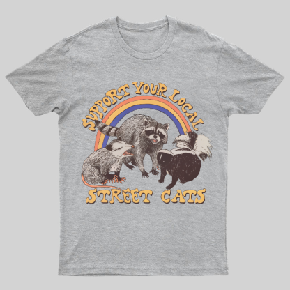 Support Your Local Street Cats (raccoon) Tee