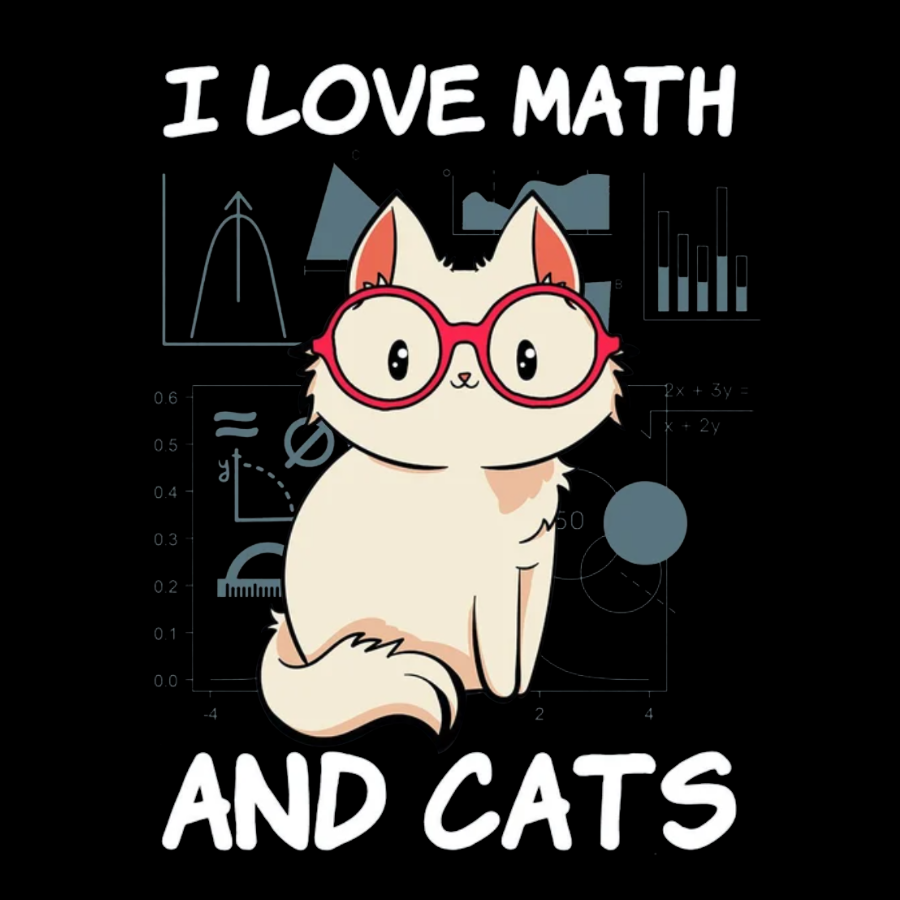 I Love Math And Cats Math Nerd T-Shirt