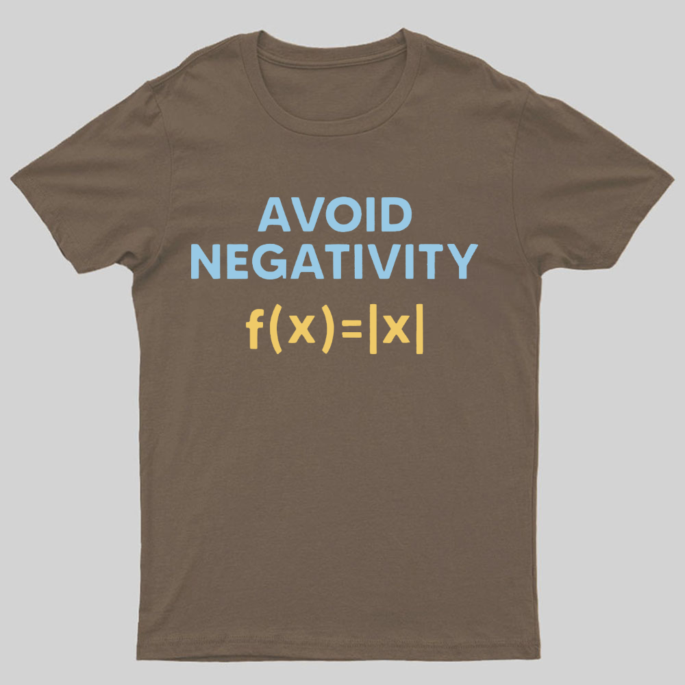 Avoid Negativity Geeky T-Shirt