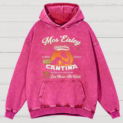 Mos Eisley Cantina Tatooine Graphic Star Wars Vintage Distressed Hoodie